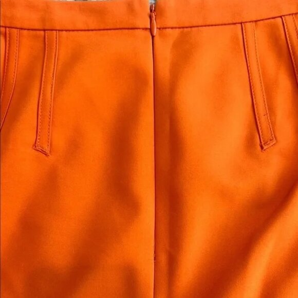 Ann Taylor Orange Knee-Length Pencil Skirt Casual Resort Wear - Picture 3 of 3